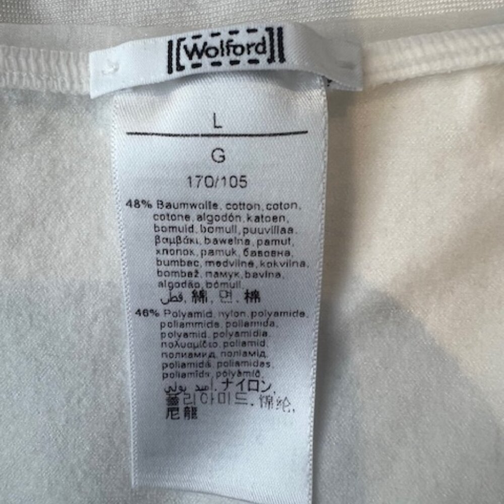 WOLFORD Cotton Blend Bodysuit in Ivory / White - Picture 3 of 7